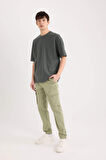 Regular Kargo Cepli Gabardin Jogger Pantolon