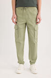 Regular Kargo Cepli Gabardin Jogger Pantolon
