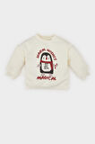 DeFacto Kız Bebek Bisiklet Yaka Yılbaşı Temalı İçi Yumuşak Tüylü Sweatshirt D6229A524WNER233