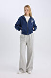 DeFacto Coool Wide Leg Geniş Bol Paça Eşofman Altı Beli Lastikli Bağcıklı Cepli Basic Düz B3345AX24WNGR210