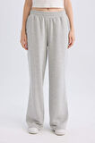 DeFacto Coool Wide Leg Geniş Bol Paça Eşofman Altı Beli Lastikli Bağcıklı Cepli Basic Düz B3345AX24WNGR210