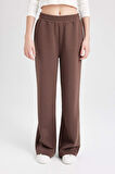 DeFacto Coool Wide Leg Geniş Bol Paça Eşofman Altı Beli Lastikli Bağcıklı Cepli Basic Düz B3345AX24WNBN540
