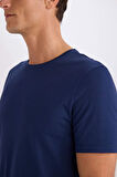 DeFacto Slim Fit Dar Kesim Bisiklet Yaka Modal Karışımlı Pamuklu Basic Düz Kısa Kollu Tişört M6606AZ25SPNV241