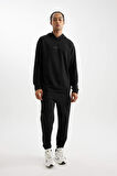 DeFactoFit Sporcu Jogger Eşofman Altı Standart Fit Beli Paçası Lastikli Cepli D6830AX24AUBK81
