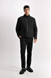 DeFacto Slim Fit Dar Kesim Dik Yaka Fermuarlı Mont D7497AX25SPBK27