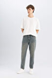 DeFacto %100 Pamuk 90's Slim Fit Dar Kalıp Yüksek Bel Dar Paça Jean Pantolon C7379AX24AUNM41