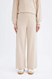 DeFacto Relax Fit Beli Lastikli Selanik Kumaş Basic Düz Triko Pantolon B4311AX24WNBG718