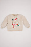 DeFacto Erkek Bebek Bisiklet Yaka Yılbaşı Temalı Pelüş Sweatshirt D6594A524WNBG286