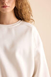 Coool Oversize Fit Geniş Kalıp Bisiklet Yaka Basic Düz Kalın Kumaş Sweatshirt