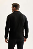 DeFacto Standart Fit Normal Kesim Yarım Balıkçı Yaka Fermuarlı Waffle Hırka R1195AZNSBK27