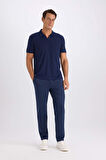 Slim Fit Dar Kesim Kısa Kollu Polo Tişört