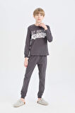 DeFacto Erkek Çocuk Pijama Takımı Baskılı Uzun Kollu Üst Uzun Alt D8777A8NSAR148