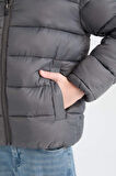 DeFacto Erkek Çocuk Su İtici Fermuarlı Cepli Basic Düz Şişme Mont D5900A825SPAR58