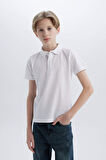 DeFacto Erkek Çocuk Basic Düz Pike Kısa Kollu Polo Tişört K1689A625SMWT34