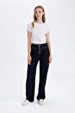 DeFacto 90's Wide Leg Yüksek Bel Uzun Jean Pantolon D5830AX24WNNM34