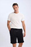Beli Bağcıklı Pike Bermuda Şort