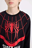 DeFacto Erkek Çocuk Pijama Takımı Marvel Spiderman Uzun Kollu Üst Uzun Alt D6527A824WNBK81