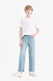 DeFacto Erkek Çocuk Straight Fit Düz Paça Jean Pantolon D9012A825SMNM39