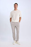 DeFacto Relax Fit Rahat Kesim Düz Paça Yazlık Kumaş Pantolon C3930AX25SPGR419