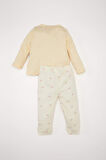 Kız Bebek Pijama Takımı Gökkuşağı Baskılı Uzun Kollu Üst Beli Lastikli Alt