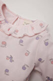 Kız Bebek Pijama Takımı Meyve Desenli Uzun Kollu Üst Uzun Alt