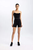 DeFactoFit İnce Askılı Kısa Spor Tulum C0559AX24SMBK81