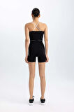DeFactoFit İnce Askılı Kısa Spor Tulum C0559AX24SMBK81