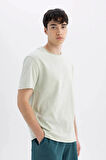  Erkek T-shirt Mint Yeşili B7755ax/gn1181