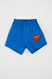 Erkek Bebek Pijama Takımı Superman Penye Kısa Kollu Üst Şort