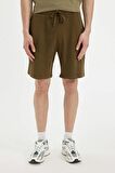 DeFacto Relax Fit Petek Dokulu Cepli Bermuda Şort C7431AX24SMKH508