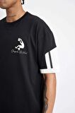 DeFactoFit Shaquille O'Neal Oversize Fit Bisiklet Yaka Kısa Kollu Tişört C7304AX24HSBK81