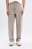 DeFacto Baggy Fit Geniş Kalıp Normal Bel Geniş Paça Jean Pantolon C2051AX24SMGR302
