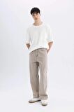 DeFacto Baggy Fit Geniş Kalıp Normal Bel Geniş Paça Jean Pantolon C2051AX24SMGR302