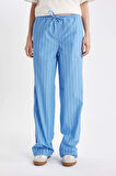 DeFacto Coool Straight Fit Çizgili Normal Bel Poplin Pantolon D4855AX24HSBE86