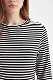 DeFacto Bisiklet Yaka Çizgili Uzun Kollu Tişört D5492AX24AUBK81