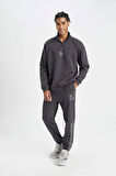 DeFactoFit NBA Chicago Bulls Kalın Jogger Eşofman Altı Standart Fit Cepli Düz Paça C9265AX24AUAR231