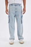 DeFacto Baggy Fit Geniş Kalıp Normal Bel Geniş Paça Jean Pantolon C7376AX24AUNM39