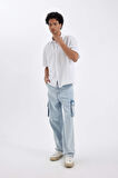 DeFacto Baggy Fit Geniş Kalıp Normal Bel Geniş Paça Jean Pantolon C7376AX24AUNM39
