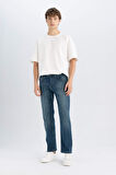 DeFacto Sergio Regular Fit Normal Bel Boru Paça Düz Paça Jean Pantolon R9026AZ24AUNM41