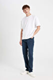 DeFacto Pedro Slim Fit Dar Kalıp Normal Bel Dar Paça Jean Pantolon R8791AZ24AUNM83