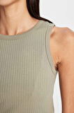 DeFacto Slim Fit Dar Kesim Halter Yaka Basic Düz Fitilli Kaşkorse Atlet A8859AX24AUKH465