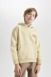 DeFacto Erkek Çocuk Kapüşonlu Sırt Baskılı Sweatshirt D3039A824WNBG435