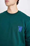 DeFacto New Regular Fit Bisiklet Yaka Baskılı Kalın Sweatshirt D3670AX24AUGN671