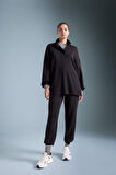 DeFactoFit Sporcu Jogger Eşofman Altı Standart Fit Modal Çift Cepli Basic Düz B1794AX24AUBK81