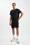 DeFactoFit Standart Fit Normal Kesim Sporcu Kısa Paça Şort C9176AX24AUBK81