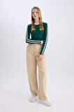 DeFacto Coool Gabardin Pantolon Baggy Fit Normal Bel Cepli Basic Düz D3761AX24AUER42