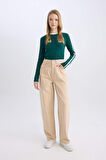 DeFacto Coool Gabardin Pantolon Baggy Fit Normal Bel Cepli Basic Düz D3761AX24AUER42