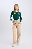 DeFacto Coool Gabardin Pantolon Baggy Fit Normal Bel Cepli Basic Düz D3761AX24AUER42