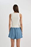 DeFacto Slim Fit Dar Kesim Halter Yaka Fitilli Kaşkorse Atlet A8859AX24SPER105