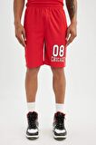 DeFactoFit Standart Fit Sporcu Kısa Paça Ağır Kumaş Şort C2422AX24SMRD303